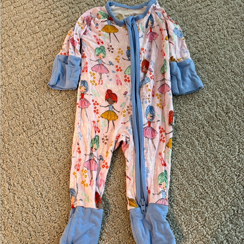 Little Sleepies Ballerina Print Kids One Piece